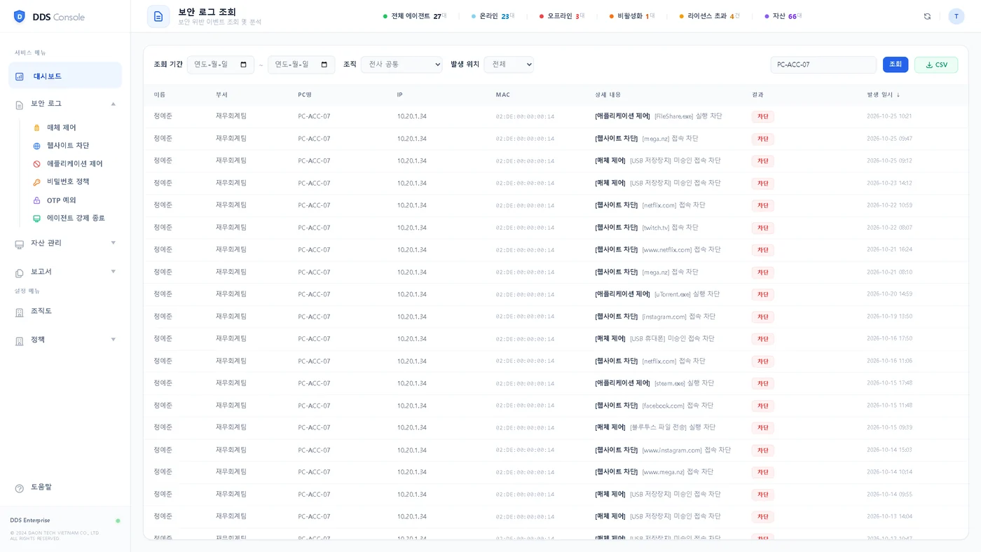 보안 로그